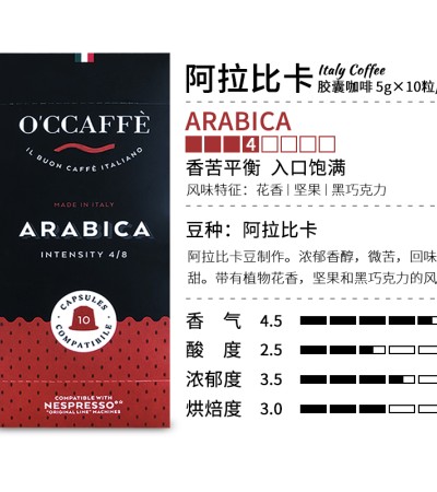 O’CCAFFE’咖啡膠囊 - 阿拉比卡